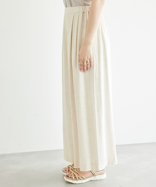 ROPE' PICNIC（ロペピクニック）の「レーヨン麻混イージーワイドパンツ（その他パンツ・レディース・チャコールグレー/ベージュ系その他・36/38/40）」の16枚目の写真