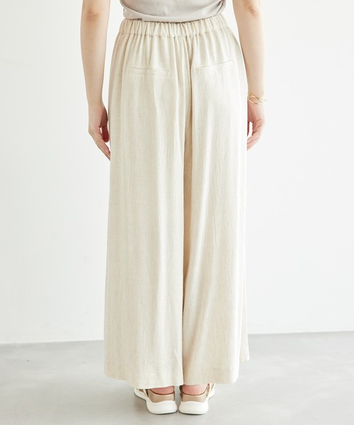 ROPE' PICNIC（ロペピクニック）の「レーヨン麻混イージーワイドパンツ（その他パンツ・レディース・チャコールグレー/ベージュ系その他・36/38/40）」の17枚目の写真