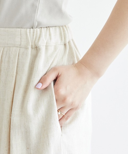 ROPE' PICNIC（ロペピクニック）の「レーヨン麻混イージーワイドパンツ（その他パンツ・レディース・チャコールグレー/ベージュ系その他・36/38/40）」の21枚目の写真