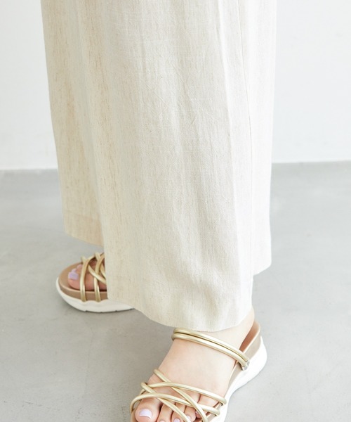 ROPE' PICNIC（ロペピクニック）の「レーヨン麻混イージーワイドパンツ（その他パンツ・レディース・チャコールグレー/ベージュ系その他・36/38/40）」の22枚目の写真