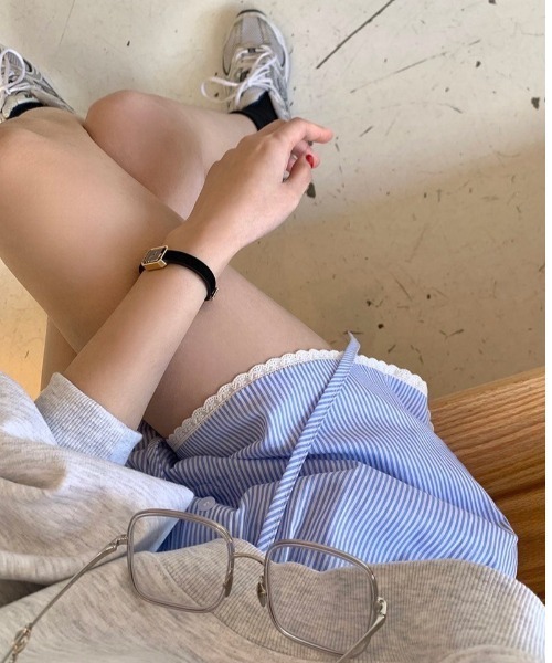almo（アルモ）の「【LAMPOON】コットンショートパンツ（その他パンツ・レディース・ブルー/ホワイト・FREE）」の15枚目の写真