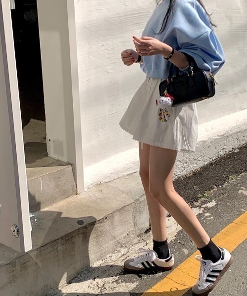 almo（アルモ）の「【LAMPOON】コットンショートパンツ（その他パンツ・レディース・ブルー/ホワイト・FREE）」の11枚目の写真