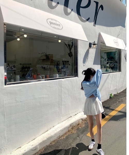 almo（アルモ）の「【LAMPOON】コットンショートパンツ（その他パンツ・レディース・ブルー/ホワイト・FREE）」の12枚目の写真