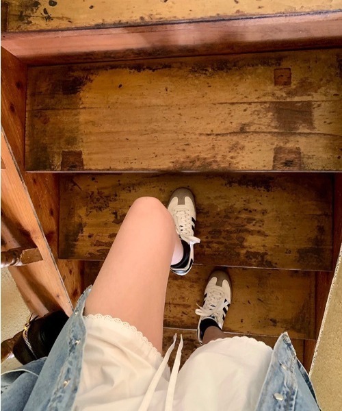 almo（アルモ）の「【LAMPOON】コットンショートパンツ（その他パンツ・レディース・ブルー/ホワイト・FREE）」の3枚目の写真