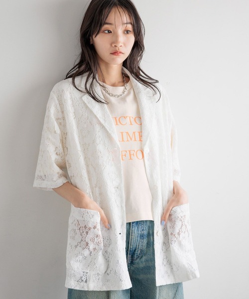 LOWRYS FARM（ローリーズファーム）の「メッセージショートＴＳＳ 125043（Tシャツ/カットソー・レディース・チャコールグレー/オフホワイト/アイボリー・FREE）」の18枚目の写真