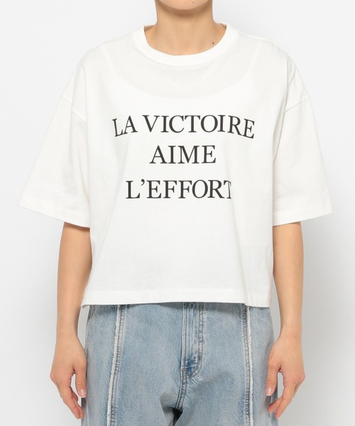 LOWRYS FARM（ローリーズファーム）の「メッセージショートＴＳＳ 125043（Tシャツ/カットソー・レディース・チャコールグレー/オフホワイト/アイボリー・FREE）」の22枚目の写真