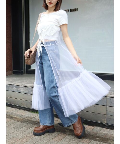 【セール】チュールキャミワンピース（ワンピース）｜EVRIS（エヴリス）