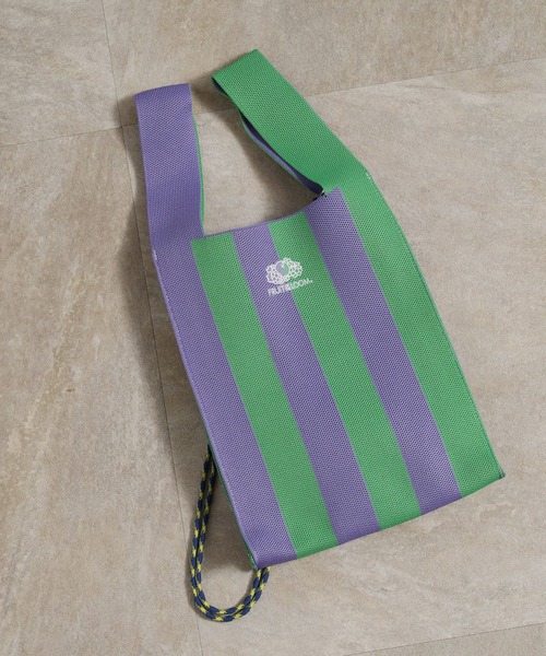 FRUIT OF THE LOOM（フルーツオブザルーム）の「STRIPED MINI SHOULDER BAG / トートバッグ / ミニ / コンパクト / カジュアル / ストライプ（ショルダーバッグ・メンズ・ネイビー/ラベンダー/グリーン/レッド/サックスブルー・FREE）」の19枚目の写真