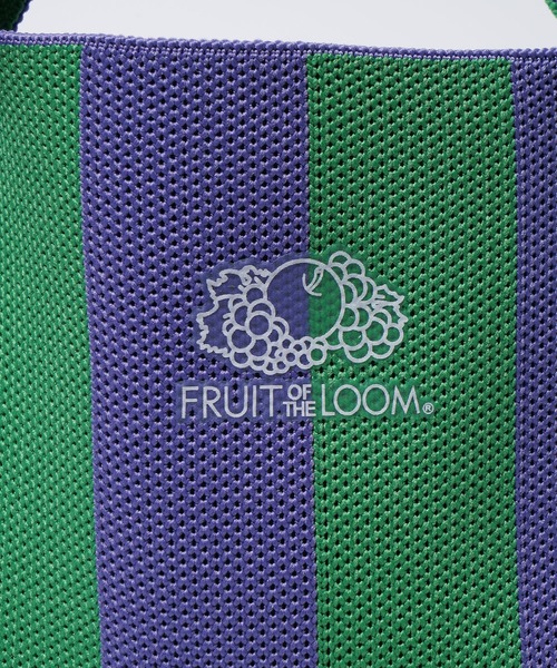 FRUIT OF THE LOOM（フルーツオブザルーム）の「STRIPED MINI SHOULDER BAG / トートバッグ / ミニ / コンパクト / カジュアル / ストライプ（ショルダーバッグ・メンズ・ネイビー/ラベンダー/グリーン/レッド/サックスブルー・FREE）」の9枚目の写真