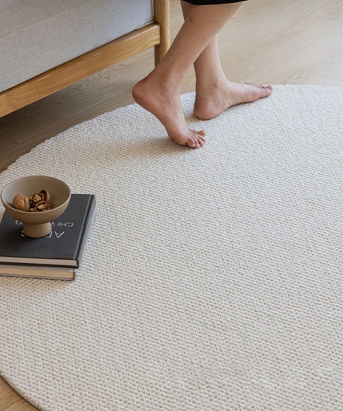 ウール混　サークルマット