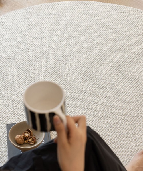 ウール混　サークルマット