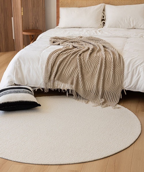 ウール混　サークルマット