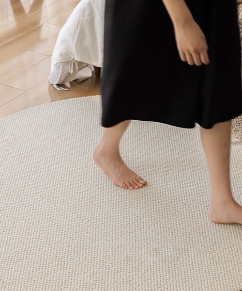 ウール混　サークルマット