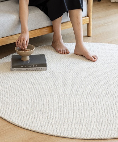 ウール混　サークルマット