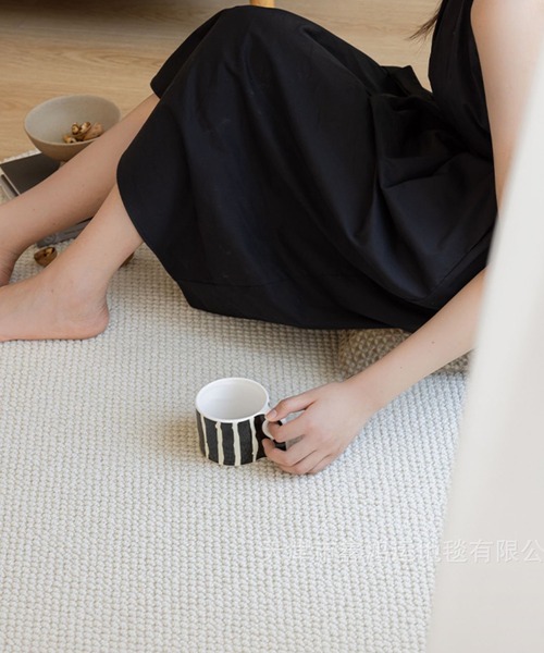 ウール混　サークルマット