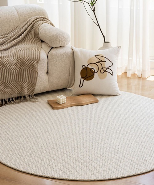 ウール混　サークルマット