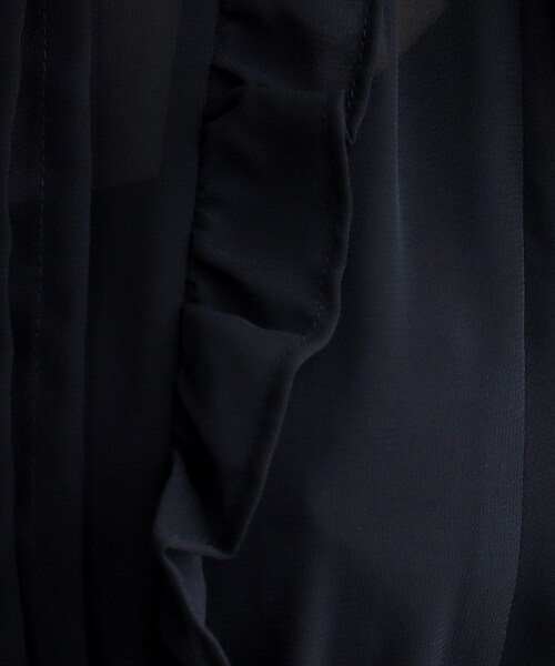 grove（グローブ）の「◆ジョーゼットプリントワンピース（ワンピース・レディース・サックスブルー系/ベージュ系/ブラック系その他/ネイビー・02/03/01/05/04）」の17枚目の写真