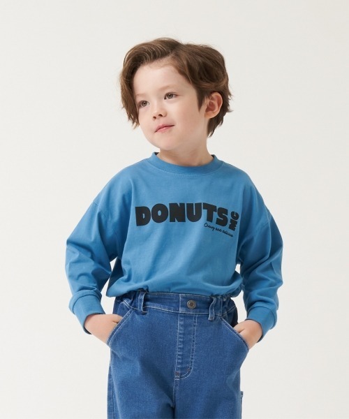 b・ROOM(ビールーム)の「【型崩れしないやわらかコットン】選べる8パターンアソート長袖Tシャツ(Tシャツ/カットソー・キッズ・パープル/チャコール/マスタード/モカ/ブルーグリーン/ネイビー/アイボリー/オレンジ・110cm/140cm/150cm/130cm/100cm/120cm)」の6枚目の写真