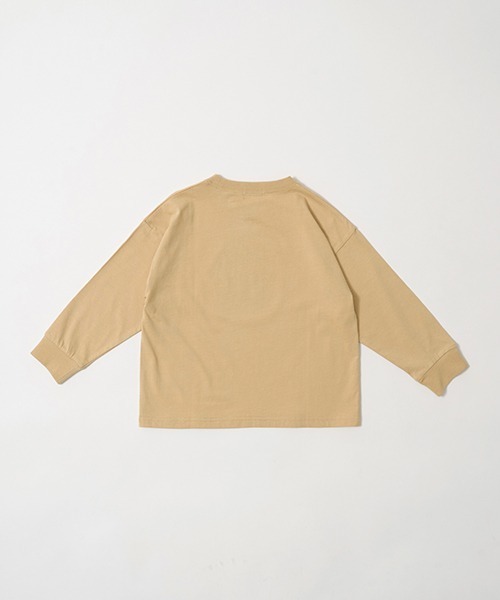 b・ROOM(ビールーム)の「【型崩れしないやわらかコットン】選べる8パターンアソート長袖Tシャツ(Tシャツ/カットソー・キッズ・パープル/チャコール/マスタード/モカ/ブルーグリーン/ネイビー/アイボリー/オレンジ・110cm/140cm/150cm/130cm/100cm/120cm)」の12枚目の写真