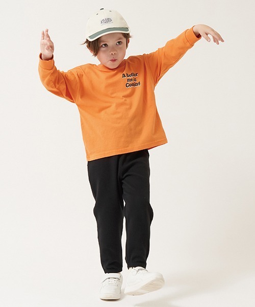 b・ROOM(ビールーム)の「【型崩れしないやわらかコットン】選べる8パターンアソート長袖Tシャツ(Tシャツ/カットソー・キッズ・パープル/チャコール/マスタード/モカ/ブルーグリーン/ネイビー/アイボリー/オレンジ・110cm/140cm/150cm/130cm/100cm/120cm)」の11枚目の写真