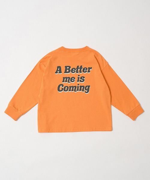 b・ROOM(ビールーム)の「【型崩れしないやわらかコットン】選べる8パターンアソート長袖Tシャツ(Tシャツ/カットソー・キッズ・パープル/チャコール/マスタード/モカ/ブルーグリーン/ネイビー/アイボリー/オレンジ・110cm/140cm/150cm/130cm/100cm/120cm)」の19枚目の写真