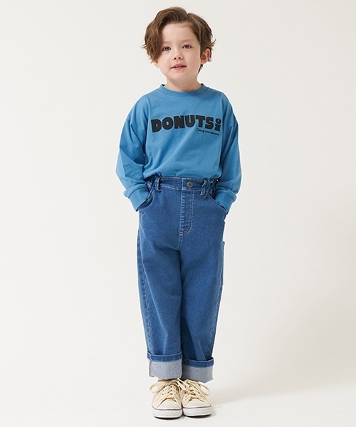 b・ROOM(ビールーム)の「【型崩れしないやわらかコットン】選べる8パターンアソート長袖Tシャツ(Tシャツ/カットソー・キッズ・パープル/チャコール/マスタード/モカ/ブルーグリーン/ネイビー/アイボリー/オレンジ・110cm/140cm/150cm/130cm/100cm/120cm)」の15枚目の写真