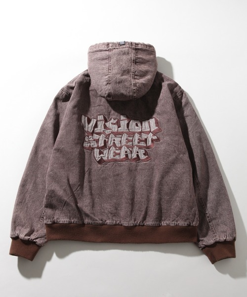 VISION STREET WEAR(ヴィジョンストリートウェア)の「【VISION STREET WEAR/ヴィジョンストリートウェア】フードデニムジャケット(デニムジャケット・メンズ・ブラウン/ライトグレー/パープル・LL/L/M)」の8枚目の写真