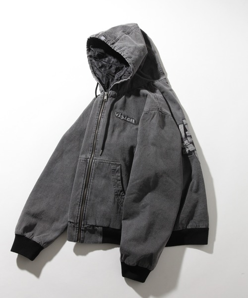 VISION STREET WEAR(ヴィジョンストリートウェア)の「【VISION STREET WEAR/ヴィジョンストリートウェア】フードデニムジャケット(デニムジャケット・メンズ・ブラウン/ライトグレー/パープル・LL/L/M)」の6枚目の写真