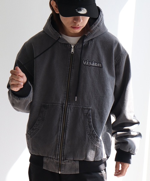 VISION STREET WEAR(ヴィジョンストリートウェア)の「【VISION STREET WEAR/ヴィジョンストリートウェア】フードデニムジャケット(デニムジャケット・メンズ・ブラウン/ライトグレー/パープル・LL/L/M)」の19枚目の写真