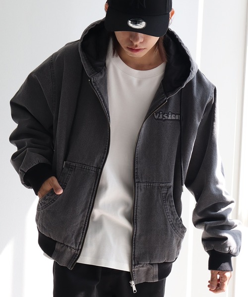 VISION STREET WEAR(ヴィジョンストリートウェア)の「【VISION STREET WEAR/ヴィジョンストリートウェア】フードデニムジャケット(デニムジャケット・メンズ・ブラウン/ライトグレー/パープル・LL/L/M)」の18枚目の写真