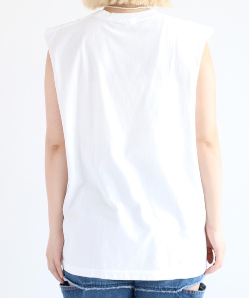 cepo（セポ）の「リメイクロゴノースリーブＴｅｅ（Tシャツ/カットソー・レディース・チャコール/ホワイト・M）」の12枚目の写真