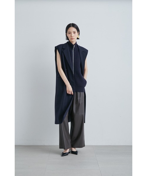 MIESROHEシャギーニットチュニックベスト　ＢＬＫ 新品】MIESROHE シャギーニットチュニックベスト - メルカリ