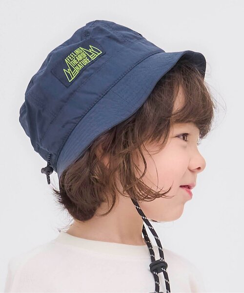 F.O.KIDS（エフオーキッズ）の「アウトドアハット（ハット・キッズ・ベージュ/ネイビー/ブラック/カーキ・50/52/54/56）」の4枚目の写真