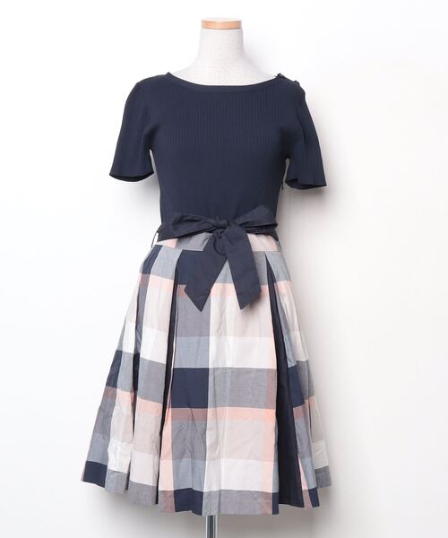 ブルーレーベルクレストブリッジ ワンピース 半袖