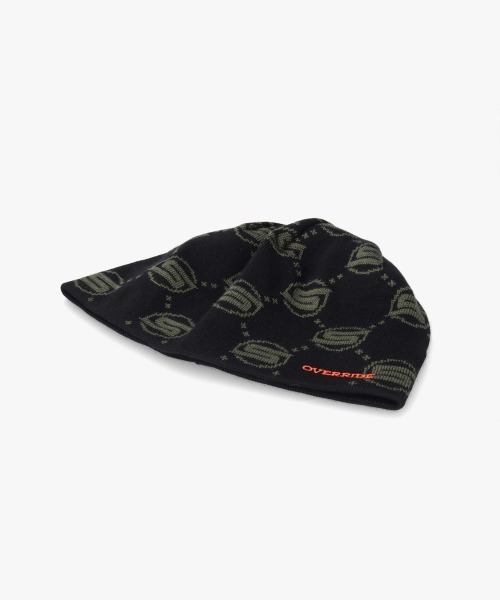 OVERRIDE（オーバーライド）の「SWAY × OVERRIDE MONOGRAM BEANIE / オーバーライド（ニットキャップ/ビーニー・メンズ・ブラック・57~59cm）」の5枚目の写真