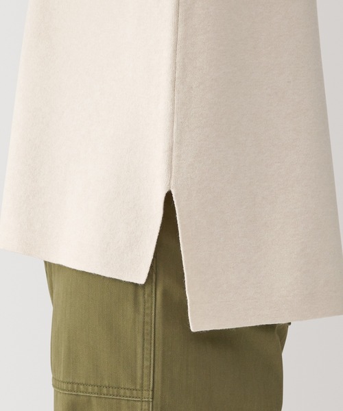 無印良品(ムジルシリョウヒン)の「婦人 洗えるミラノリブ編みハーフジップセーター(ニット/セーター・レディース・ブラック/サックスブルー/ホワイト系/オフホワイト/ネイビー系/ダークグレー・S/M/L/XL)」の12枚目の写真