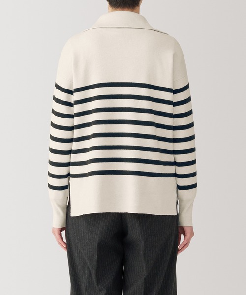 無印良品(ムジルシリョウヒン)の「婦人 洗えるミラノリブ編みハーフジップセーター(ニット/セーター・レディース・ブラック/サックスブルー/ホワイト系/オフホワイト/ネイビー系/ダークグレー・S/M/L/XL)」の17枚目の写真