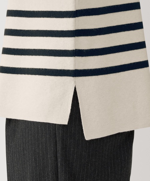 無印良品(ムジルシリョウヒン)の「婦人 洗えるミラノリブ編みハーフジップセーター(ニット/セーター・レディース・ブラック/サックスブルー/ホワイト系/オフホワイト/ネイビー系/ダークグレー・S/M/L/XL)」の20枚目の写真