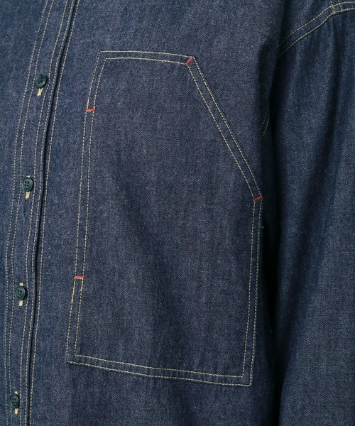 PAR ICI（パーリッシィ）の「ライトオンスデニム ワークシャツ（シャツ/ブラウス・レディース・ブルー/ネイビー・FREE）」の7枚目の写真