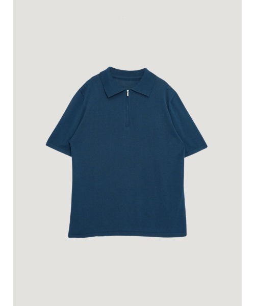 セール】ハーフジップ ニットポロ 半袖（ポロシャツ）｜Bargiee