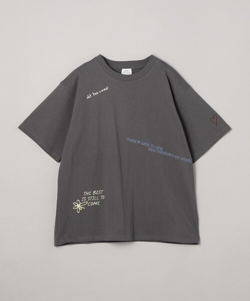 coen(コーエン)の「天竺ミックスロゴTシャツ(Tシャツ/カットソー・レディース・ライトブルー/ダークグレー・M/L)」の2枚目の写真