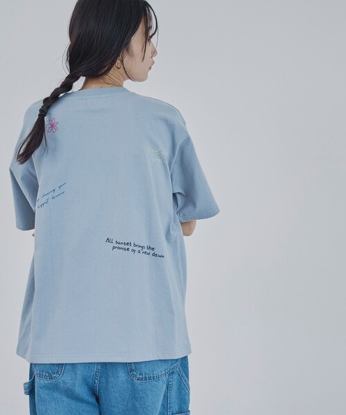 coen(コーエン)の「天竺ミックスロゴTシャツ(Tシャツ/カットソー・レディース・ライトブルー/ダークグレー・M/L)」の4枚目の写真