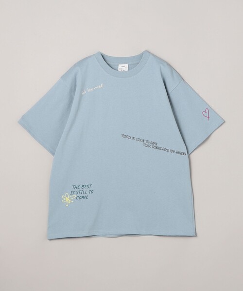 coen(コーエン)の「天竺ミックスロゴTシャツ(Tシャツ/カットソー・レディース・ライトブルー/ダークグレー・M/L)」の9枚目の写真