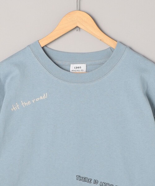 coen(コーエン)の「天竺ミックスロゴTシャツ(Tシャツ/カットソー・レディース・ライトブルー/ダークグレー・M/L)」の12枚目の写真