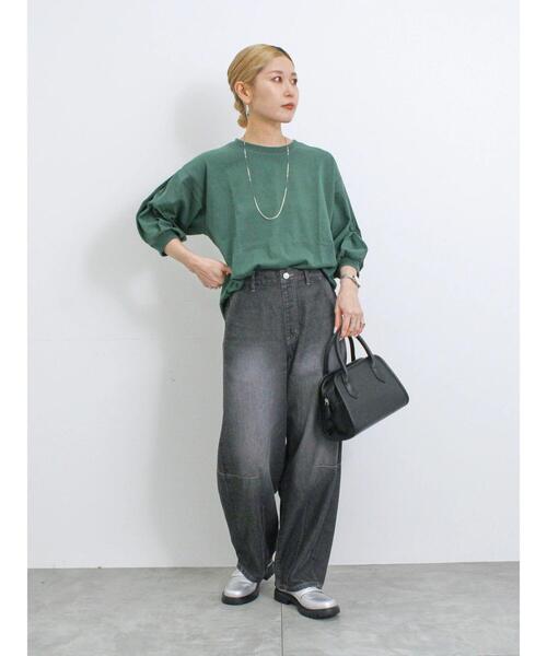 Samansa Mos2 blue（サマンサモスモスブルー）の「【ふっくらクッション】厚底ローファー（ドレスシューズ・レディース・ブラック/シルバー・L/M）」の22枚目の写真