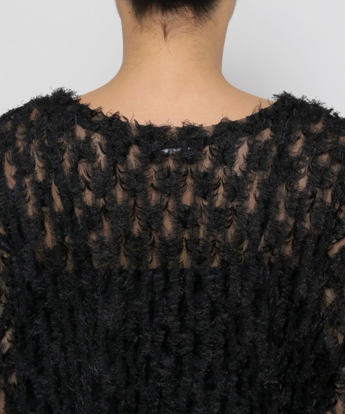 LOWRYS FARM（ローリーズファーム）の「フェザーチュールＬＳ 143653（Tシャツ/カットソー・レディース・グレー/ブラック/ホワイト・FREE）」の14枚目の写真