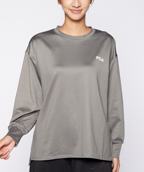 FILA(フィラ)の「【水陸両用】長袖Tシャツ ロング丈 バックスリット(Tシャツ/カットソー・レディース・グレー・LARGE/X-LARGE/MEDIUM)」の4枚目の写真