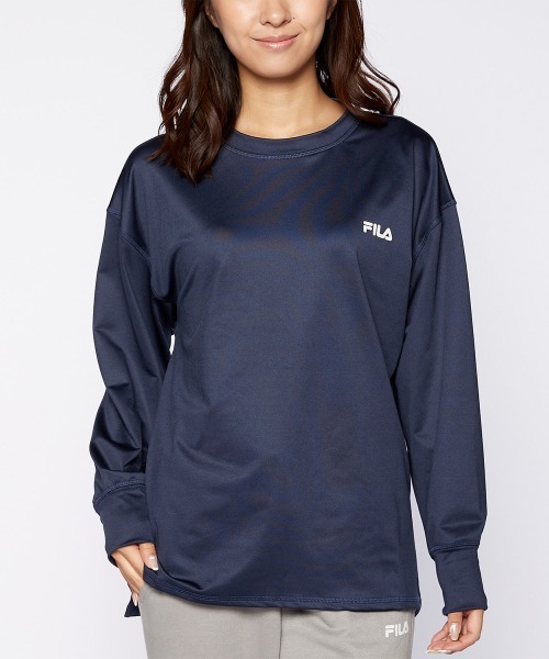 FILA(フィラ)の「【水陸両用】長袖Tシャツ ロング丈 バックスリット(Tシャツ/カットソー・レディース・グレー・LARGE/X-LARGE/MEDIUM)」の11枚目の写真
