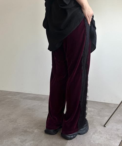 apres jour mignon(アプレジュールミニョン)の「アソートサイドレースラインパンツ【ZOZOTOWN限定アイテム】(その他パンツ・レディース・ボルドー/ダークブラウン/チャコールグレー/ブラック/カーキ・SMALL/MEDIUM/X-LARGE)」の5枚目の写真