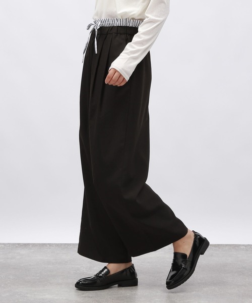LAKOLE（ラコレ）の「ダブルウエストワイドパンツ / 143670（その他パンツ・レディース・ブラック/グレー/ベージュ・SMALL/MEDIUM）」の8枚目の写真